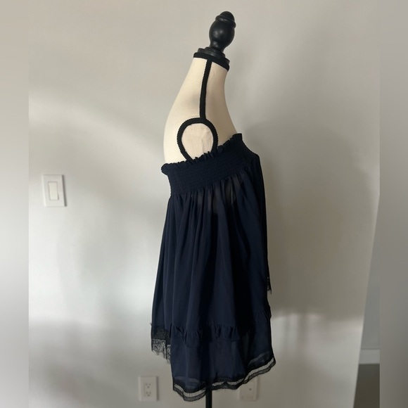 Nicholas Navy Lace Off Shoulder Top - Picture 5 of 16